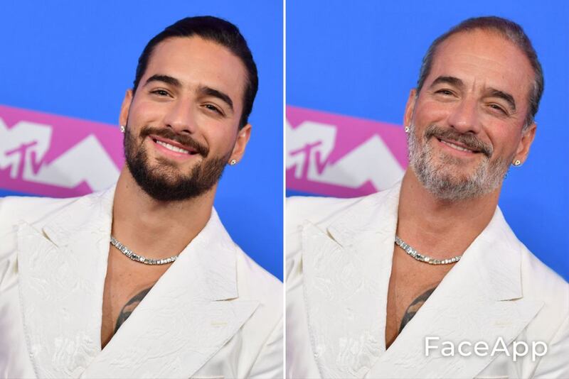 Maluma con FaceApp