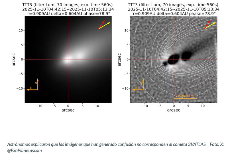 Nuevas imágenes 3I/ATLAS