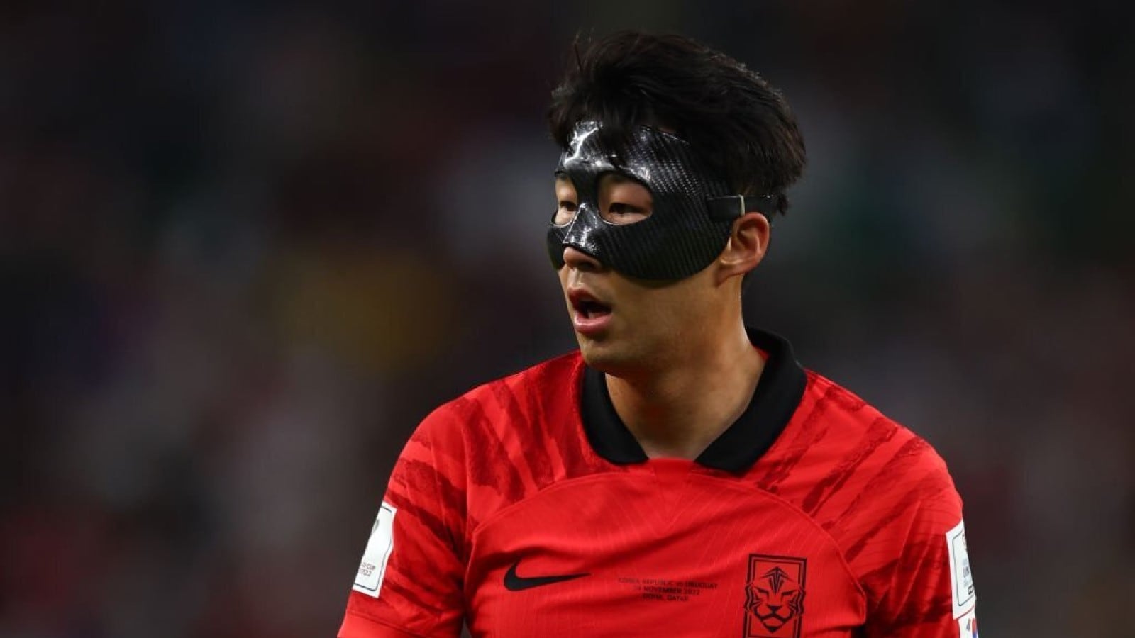 Heung-Min Son es uno de los jugadores que usan máscaras de protección facial