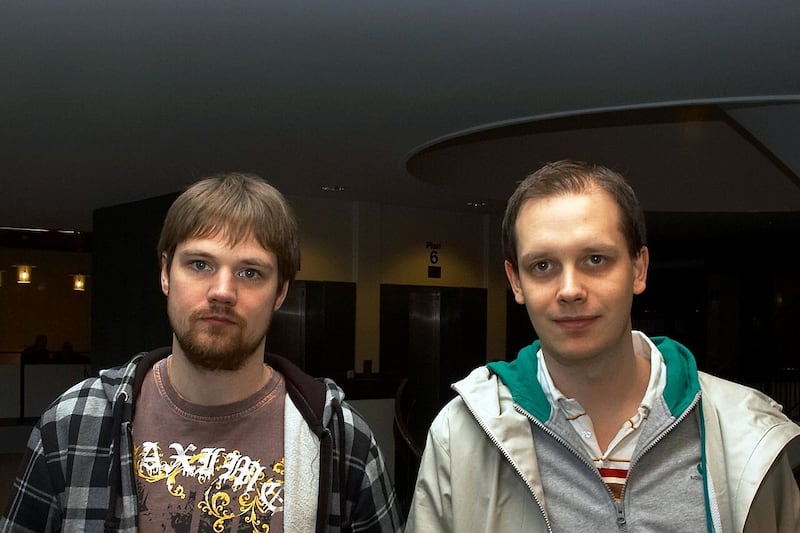 Fredrik Neij y Peter Sunde en 2009.