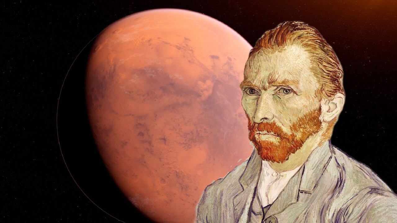 El Mars Reconnaissance Orbiter de la NASA halló un cráter con una curiosa forma de oreja.