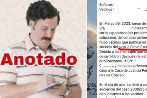 ¿Molestan los grupos de Whatsapp? A vecino lo demandaron por responder con sticker de Pablo Escobar