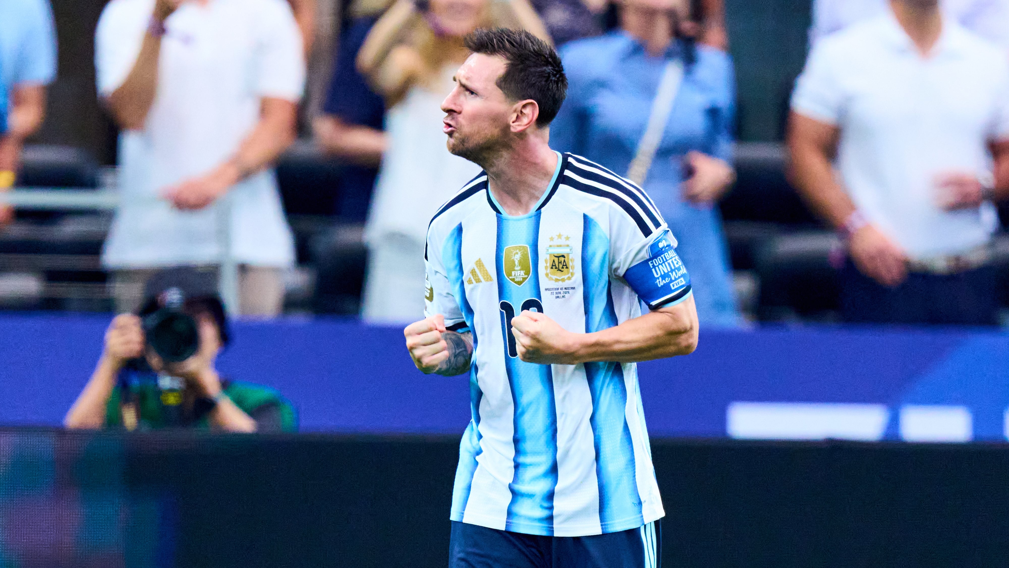 Messi marcó golazo ante Austria.