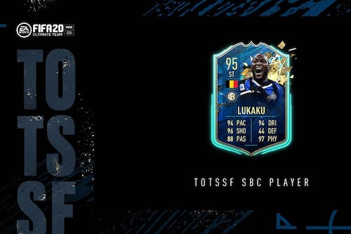 FIFA 20 promueve a Lukaku en tarjeta especial luego que no apareciera en TOTSSF