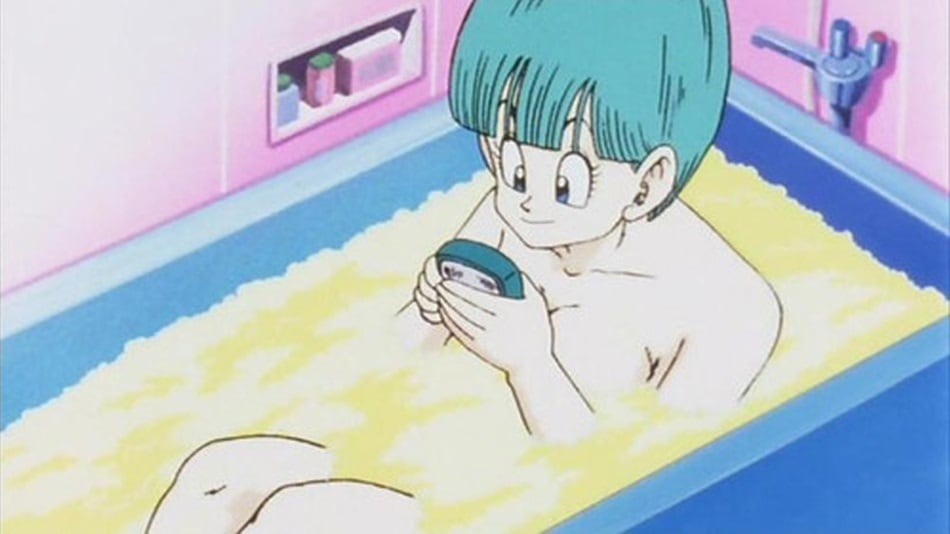 Dragon Ball. Bulma Bañera