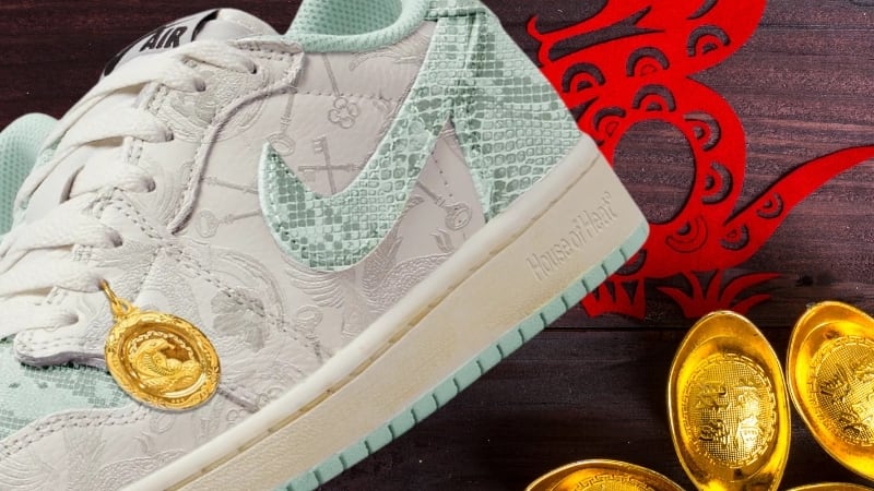 Air Jordan 1 Low OG “Year of the Snake”, maqueta de House of Heat | Composición