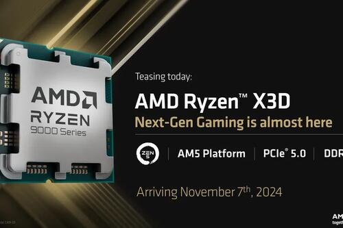 Las esperadas CPUs de escritorio X3D de la serie 9000 de AMD ya tienen fecha de lanzamiento