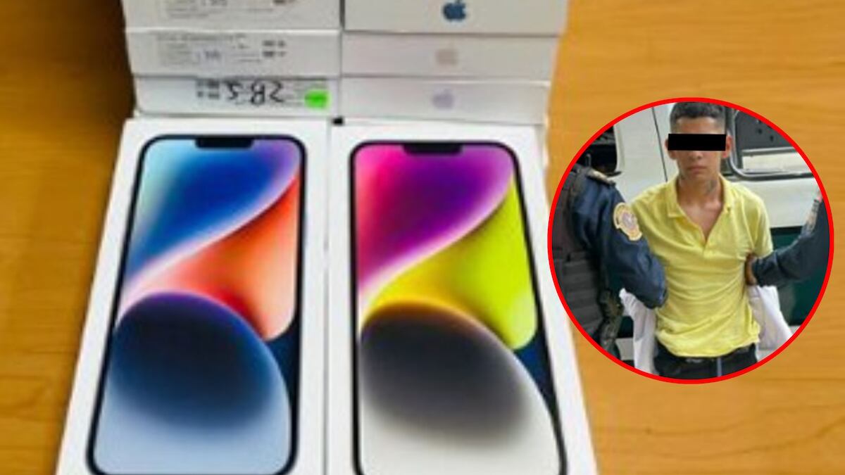 Los artículos tecnológicos tenían un valor de ocho millones de pesos. (Especial)