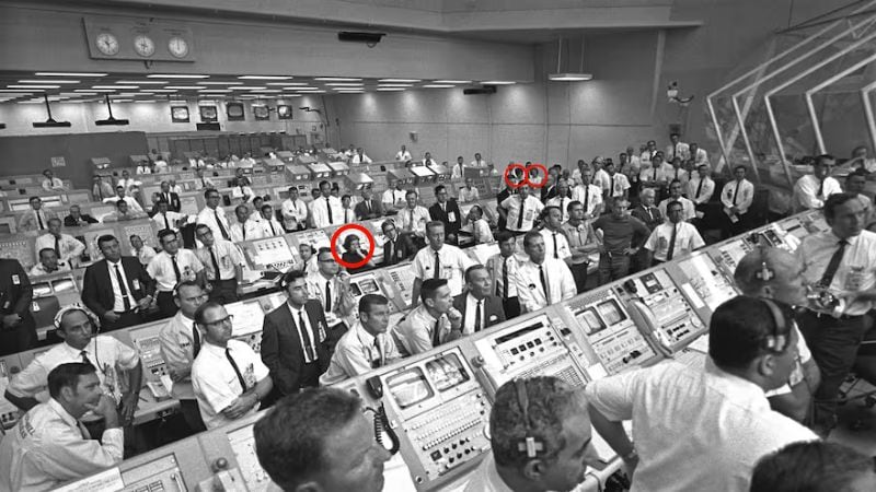 Centro de control durante el despegue de Apolo 11 | NASA