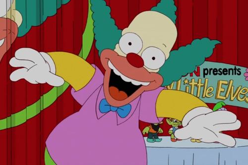 Los Simpson: El payaso Krusty deja atrás algunos malos hábitos