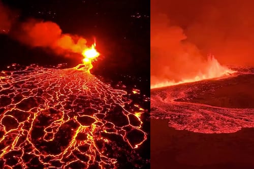 Islandia en llamas: Timelapse viral muestra la furia de un volcán en erupción en Grindavík
