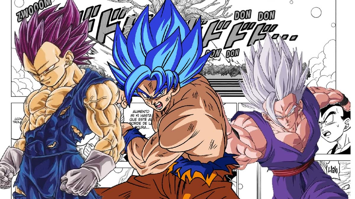 Saiyajines - Dragon Ball. Composición Alberto Sandoval