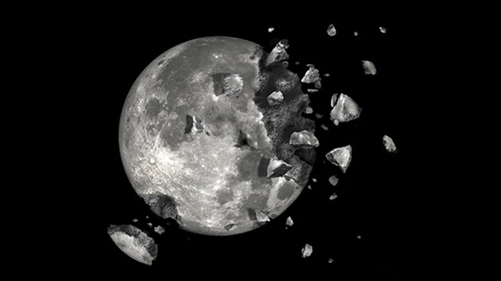 Luna en pedazos