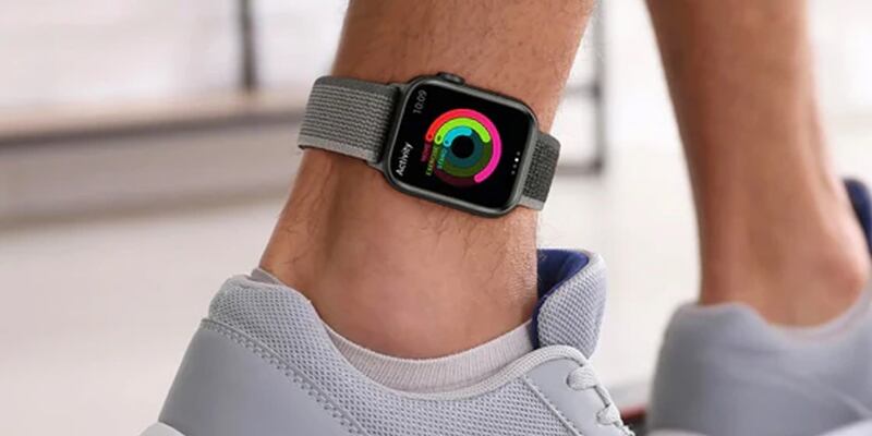 Apple Watch en el Tobillo