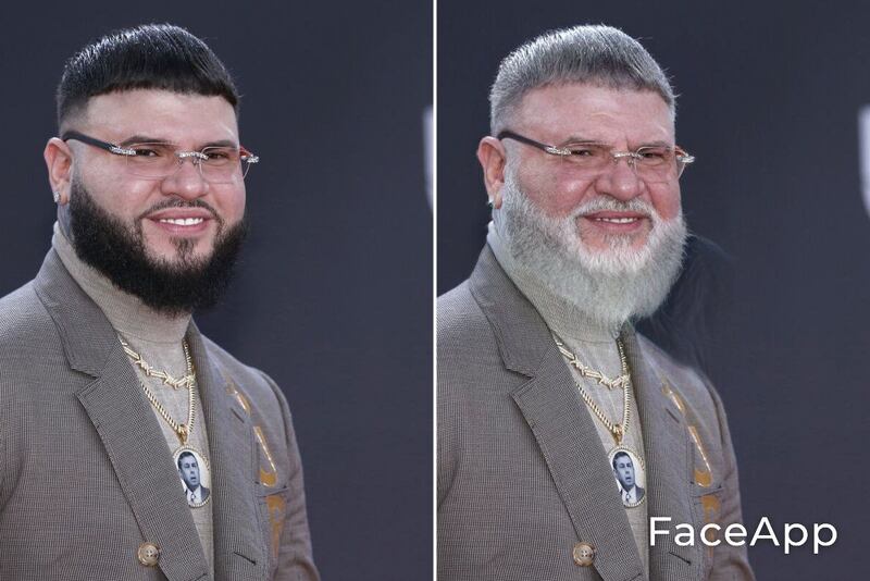 Farruko con FaceApp