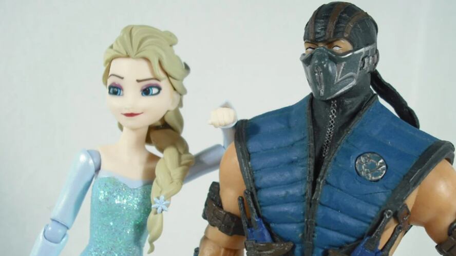 Mortal Kombat x Frozen - Elsa y Sub-Zero