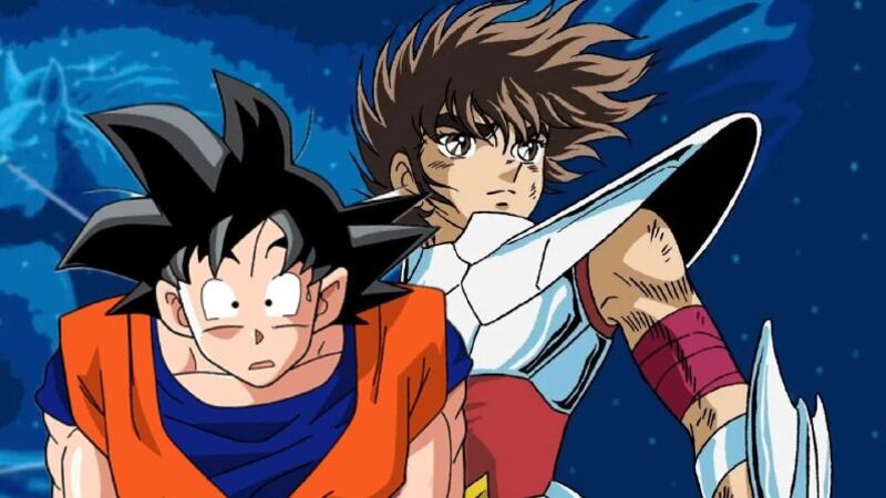 Goku y Saiya. Composición Alberto Sandoval