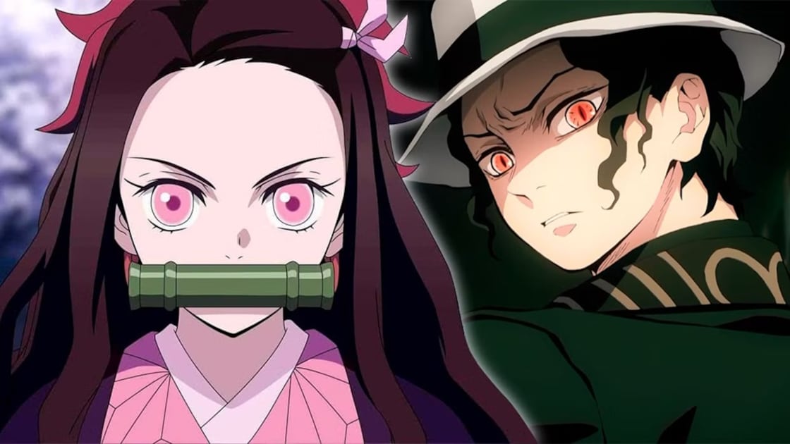 Nezuko Kamado y Muzan Kibutsuji - Demon Slayer Kimetsu No Yaiba
