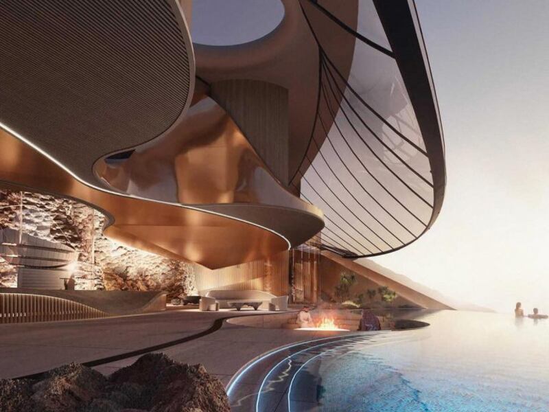 Trojena, la ciudad de esquí en Arabia Saudí, de los mismos creadores de The Line