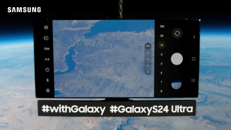 Samsung manda cuatro Galaxy S24 Ultra al espacio para tomar una serie de retratos brutales.