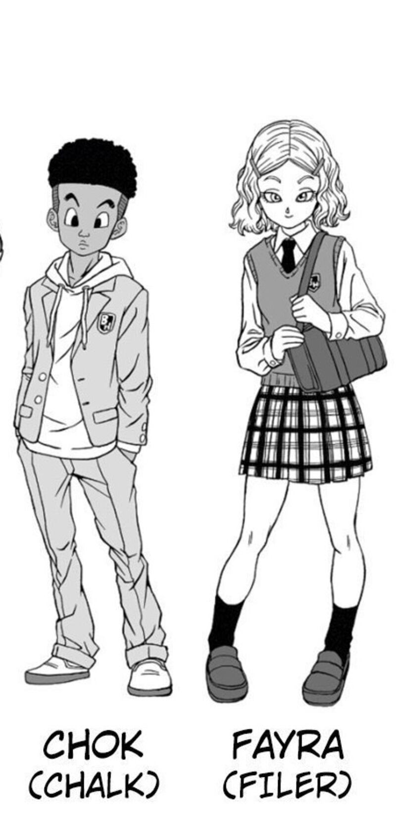 Chok y Fyra Dragon Ball Super manga