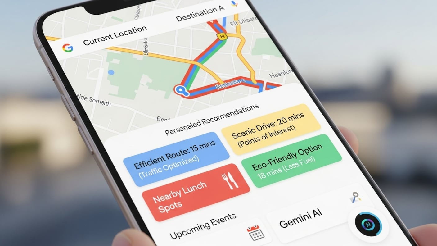 Gemini y Google Maps / Imagen conceptual / Whisk-FW