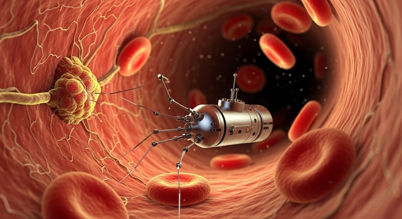 Microrobot contra el cáncer, imagen conceptual. - Whisk/FW