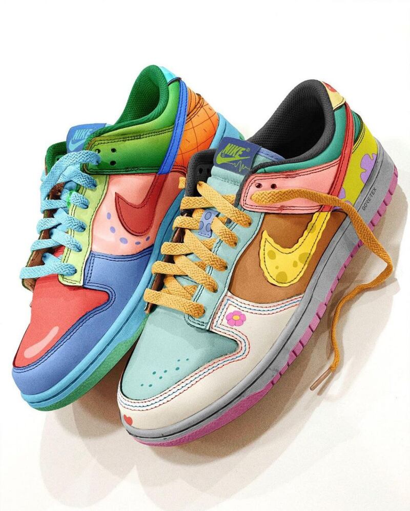 Nike Dunk Low What the Under the Sea de Bob Esponja