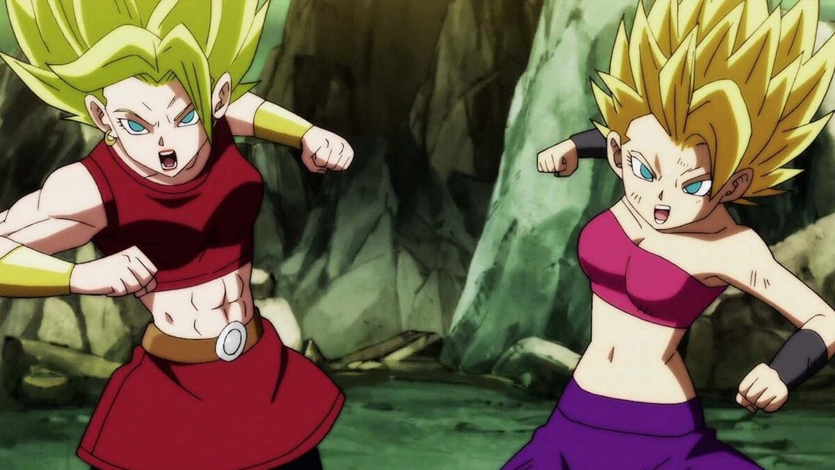 Kale y Caulifla Dragon Ball Super