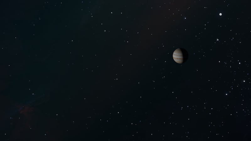 ¿Cómo se vería Jupiter desde la Tierra?
