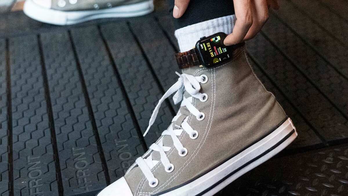 Apple Watch en el Tobillo