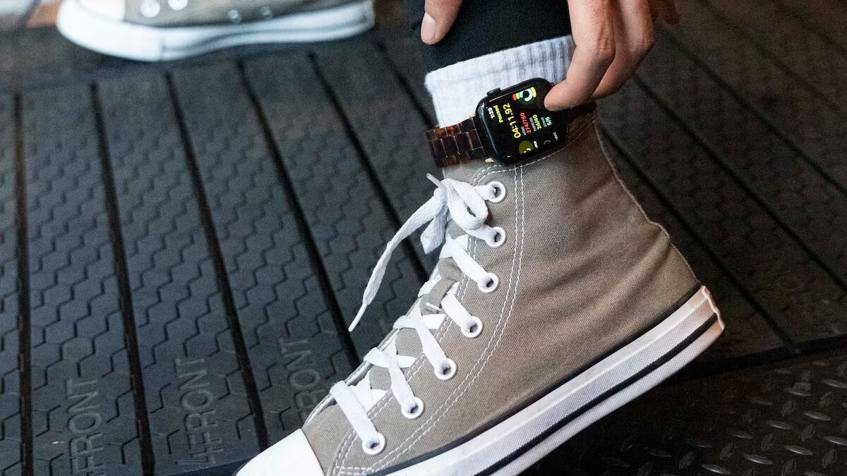 Apple Watch en el Tobillo