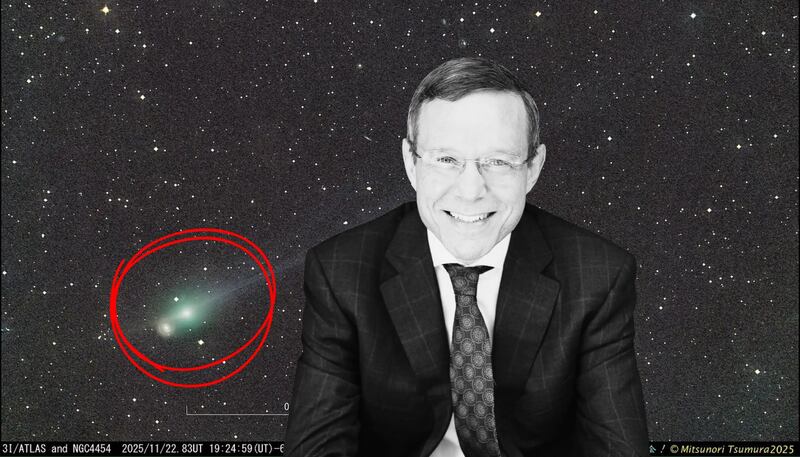 El astrofísico propone que un sistema de propulsión podría explicar mejor los datos que la sublimación natural del hielo del cometa.