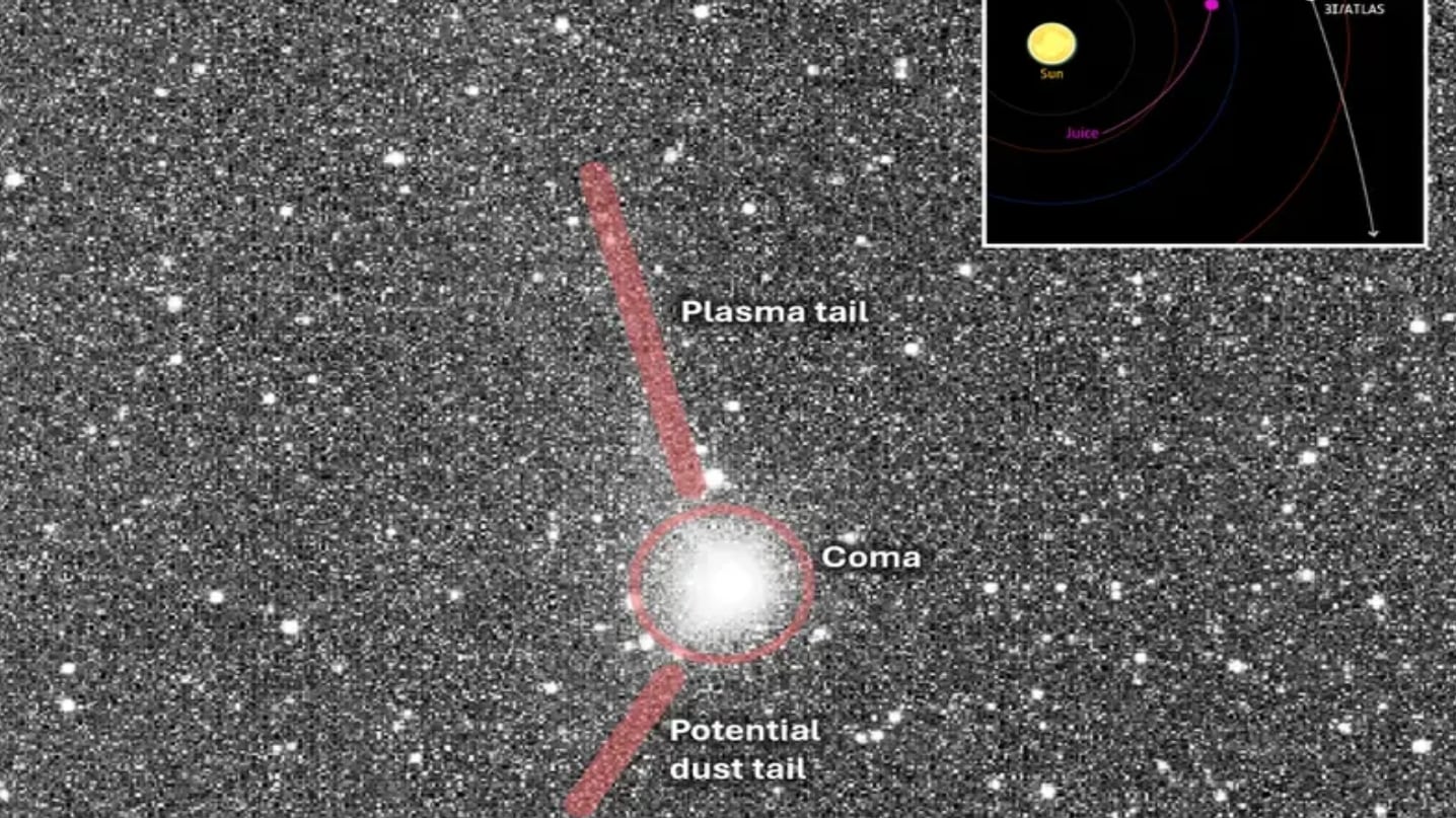 3i/ATLAS con dos colas / ESA-NASA