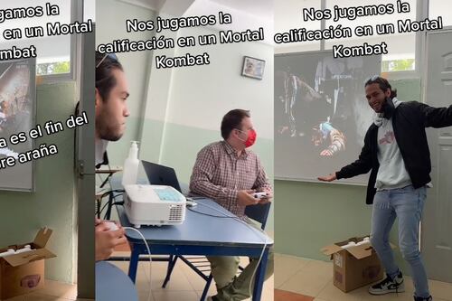 Todo por salvar el semestre: alumno reta a su profesor en partida de Mortal Kombat
