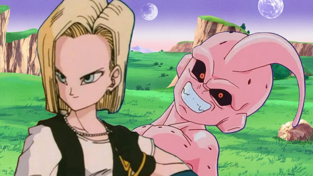 Número 18 y Majin Buu