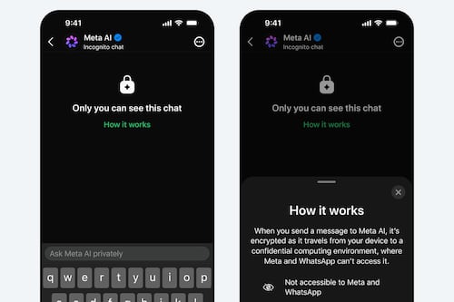 Paso a paso: así puedes activar los chats incógnitos de Meta AI en WhatsApp