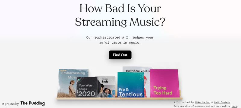 La Inteligencia Artificial que critica tus gustos de música en Spotify o Apple Music.