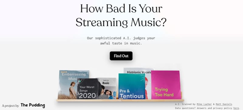 La Inteligencia Artificial que critica tus gustos de música en Spotify o Apple Music.