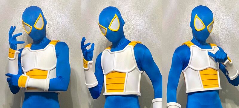 Se viraliza la sesión de cosplay de Aaron Sommers, mejor conocido como @spideywu, quien mezcla en su disfraz a Spider-Man con Dragon Ball Z.