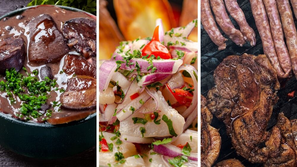 Cuál es plato más delicioso de Latinoamérica según la inteligencia artificial | Feijoada, Ceviche y Asado | Composición referencial