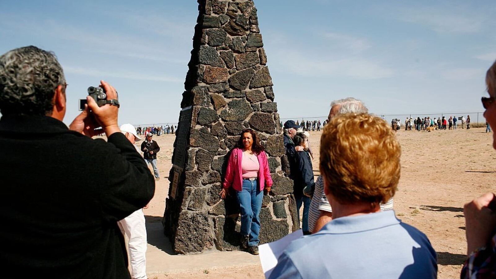 Turistas en Trinity Site