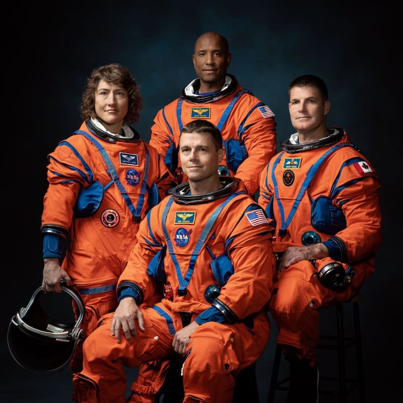Los cuatro tripulantes de Artemis II