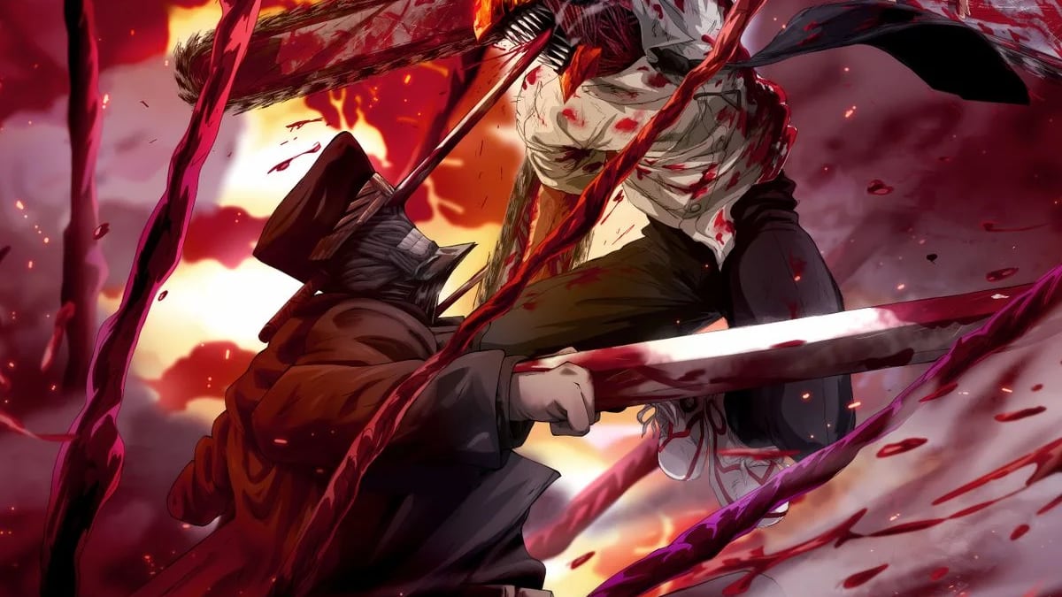 Una brutal tributo en cosplay nos transporta a la pelea sangrienta entre Chainsaw Man y Katana Man.