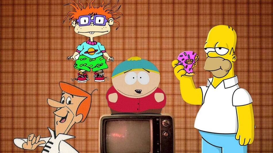 Personajes animados. Montaje Alberto Sandoval