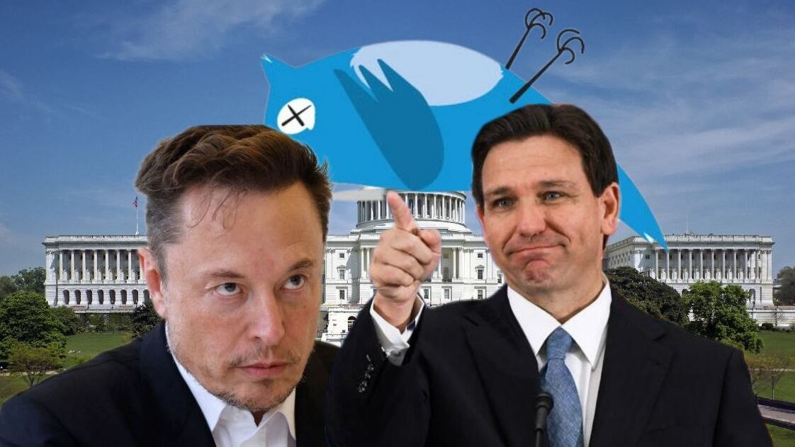 Elon Musk, Ron DeSantis y el fiasco de Twitter Composición Alberto Sandoval