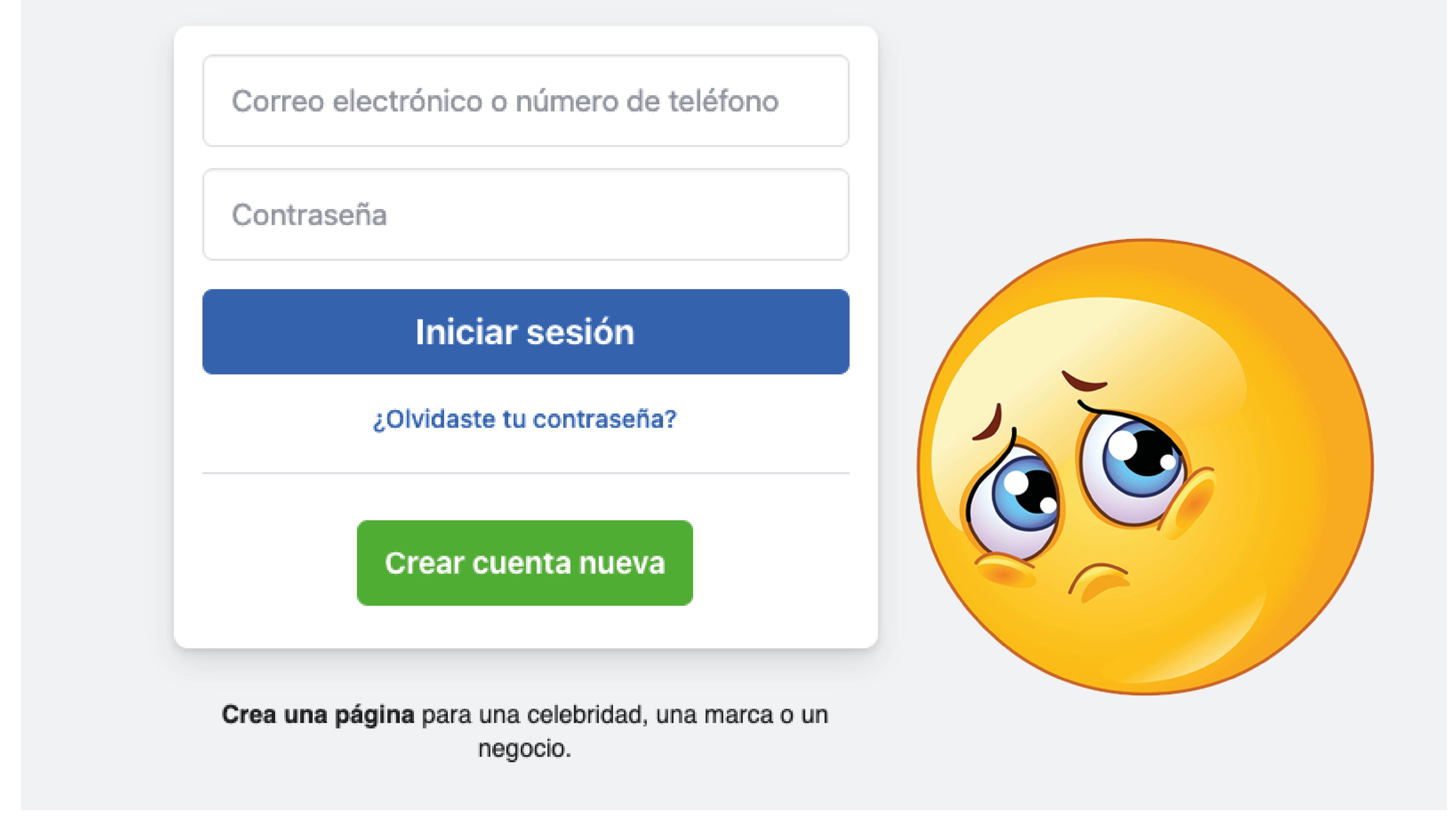 Recuperar contraseña de Facebook