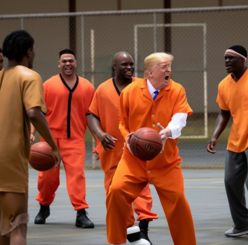Donald Trump en prisión