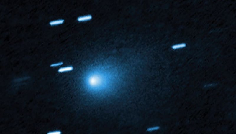 El telescopio espacial Hubble de la NASA captó esta imagen del cometa interestelar 3I/ATLAS el 21 de julio de 2025