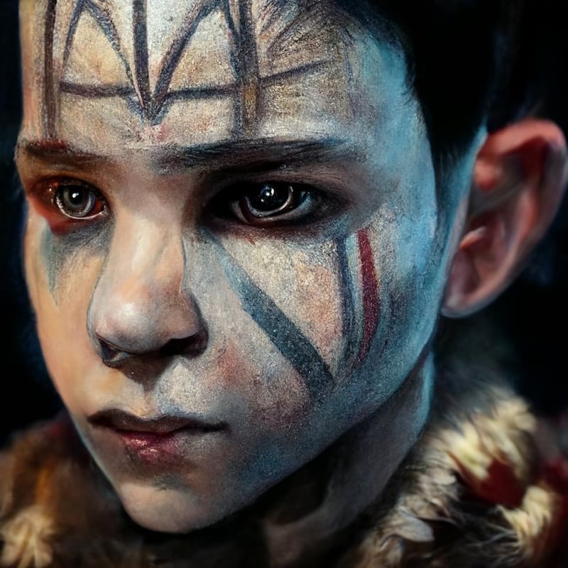 Atreus por la Inteligencia Artificial Midjourney